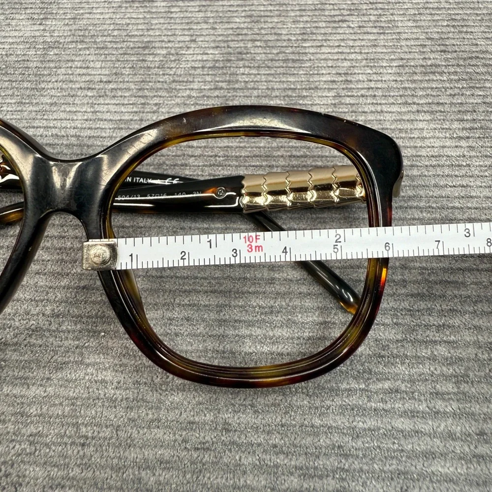 Bvlgari 8155 Serpenti Sunglasses Tortoise Shell Gold Enamel‎ Cat Eye 504/13 57mm